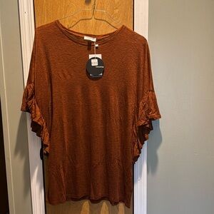 Rust colored blouse by mittoshop